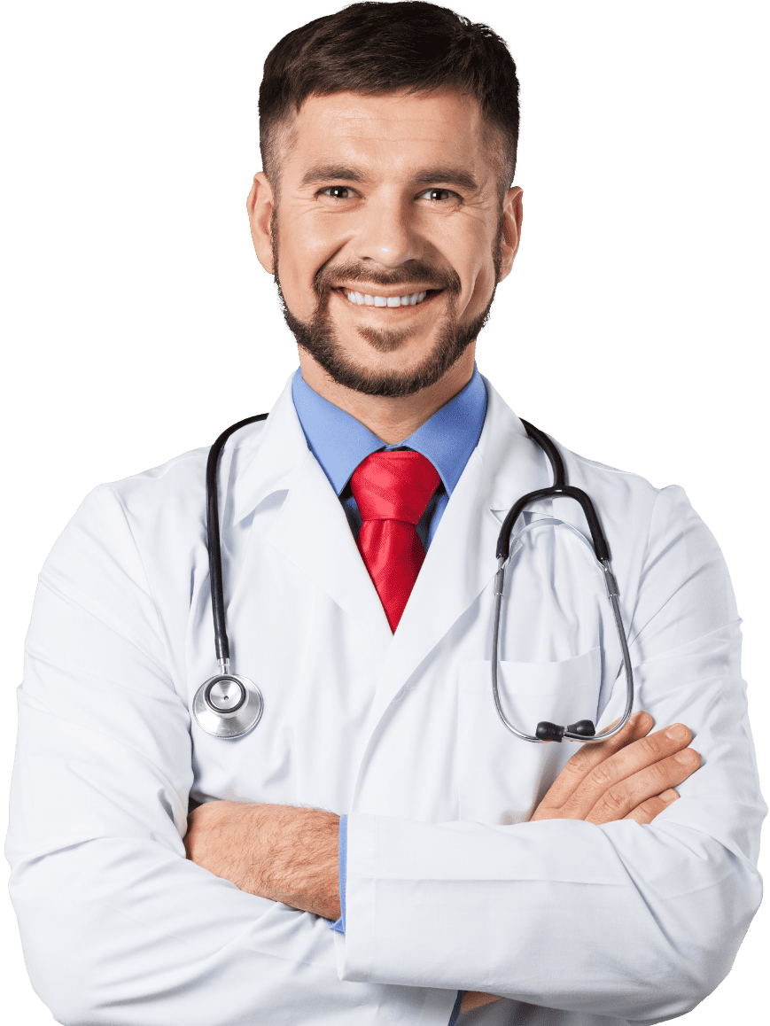 Medico de jaleco